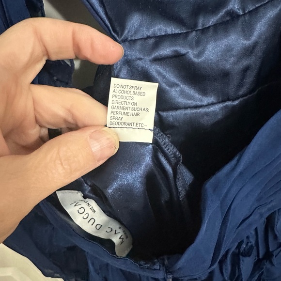 Mac Duggal Indigo Ruffle Cutout Mini Dress - Style 68418 - Picture 8 of 9